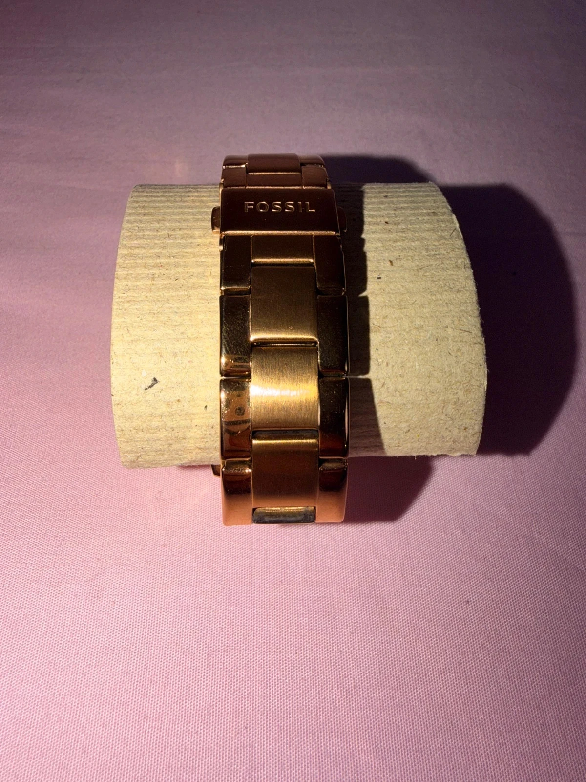 Fossil dameshorloge roze goud Strass Doos + schakels – photo 8